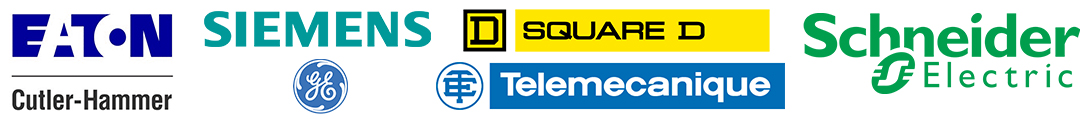 Eaton Cutler Hammer, Siemens, GE, Abb, Square D, Telemecanique, Schneider Electric