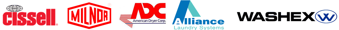 Cissell, Milnor, American Dryer Coporation, Alliance Laundry, Washex logos